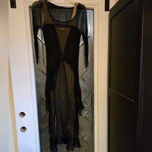 Chic Black Sheer Dress.